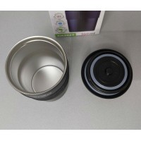 Термокухоль 360 мл з нержавіючої сталі з TPR вставкою Kamille KM-2049