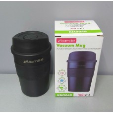 Термокухоль 360 мл з нержавіючої сталі з TPR вставкою Kamille KM-2049