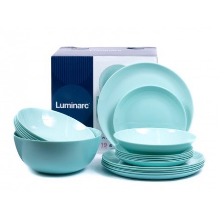 Сервіз столовий Luminarc Diwali Light Turquoise 19 предметів 2947 LUM