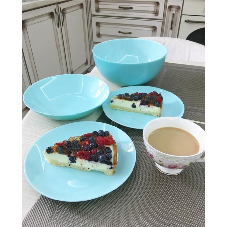 Тарелка Luminarc Diwali Light Turquoise десертная круглая 19 см 2613P LUM