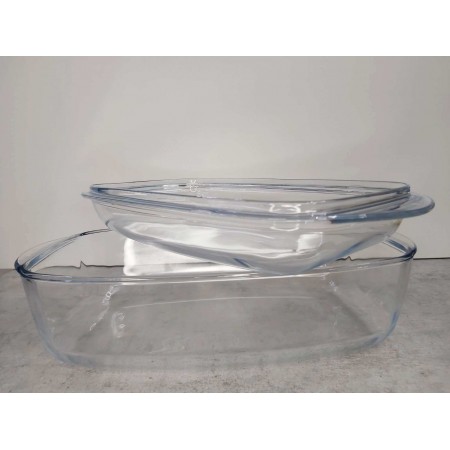 Гусятниця 6,5 л прямокутна з кришкою Pyrex 466A000
