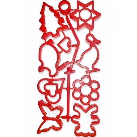 Набор форм для печенья пластиковых 8 шт Kamille 10105 