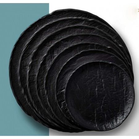 Тарілка кругла 23 см SlateStone Black Wilmax WL-661125/A