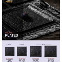Тарілка квадратна SLATESTONE BLACK 21,5 х 21,5 см Wilmax WL-661106/A