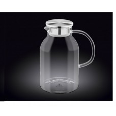 Глек скляний 2,1 л з кришкою Wilmax WL-888214/A