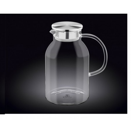 Глек скляний 2,1 л з кришкою Wilmax WL-888214/A