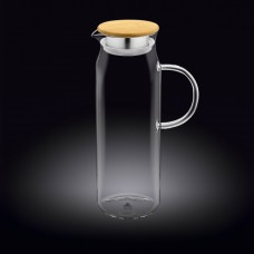 Глек скляний з бамбуковою кришкою Wilmax 1500 мл WL-888208