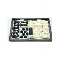 Настільна гра 3в1 шахи, нарди та шашки на магнітній дошці Metr plus MC 1178/8899