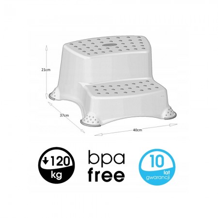   Підставка-лавочка дитяча для унітазу раковини Irak Plastik CM-520 Біла