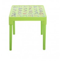 Стіл дитячий англійська абетка 51 х 51 см h-47 см оливкової Алеана-100028