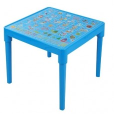 Стіл дитячий Азбука Українська 51 х 51 см h-47 см блакитний Алеана-100027
