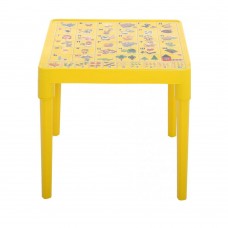 Стіл дитячий Азбука Українська 51 х 51 см h-47 см жовтий Алеана-100027