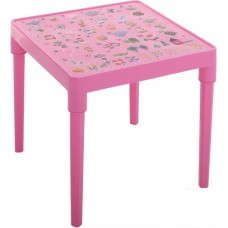 Стіл дитячий Азбука Українська 51 х 51 см h-47 см рожевий Алеана-100027
