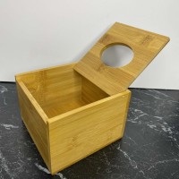 Диспенсер для серветок бамбуковий з кришкою Helios-7330