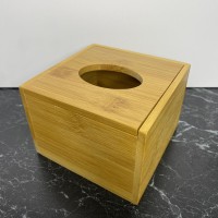 Диспенсер для серветок бамбуковий з кришкою Helios-7330