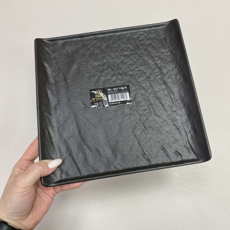 Тарілка квадратна SLATESTONE BLACK 21,5 х 21,5 см Wilmax WL-661106/A