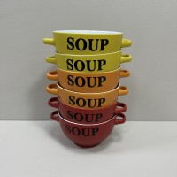 Набір бульйонниць-піал з ручками 650 мл 6 шт кераміка SOUP SNT 20338