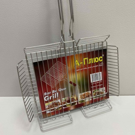 Грати-гриль для мангалу глибока 36 x 28 x 6.5 см A-PLUS 0762