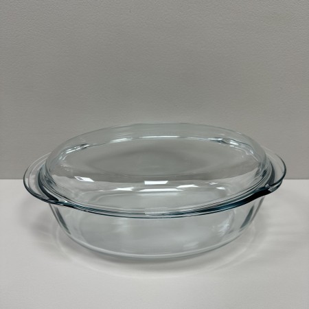 Каструля скляна (гусятниця) 3,1 л + 1 л овальна з кришкою Pyrex 459A000