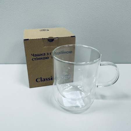 Чашка з подвійною стінкою Classic 300 мл S&T 201-2