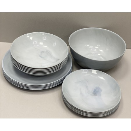 Сервіз столовий Diwali Marble Granit 19 предметів Luminarc Q0217