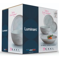 Сервіз столовий Diwali Marble Granit 19 предметів Luminarc Q0217