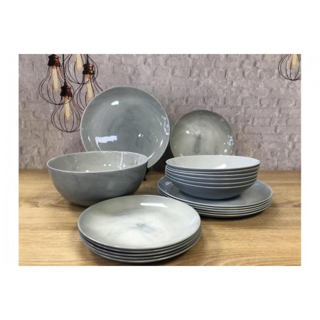 Сервіз столовий Diwali Marble Granit 19 предметів Luminarc Q0217