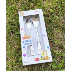 Набір дитячих столових приладів Ardesto Funny Animals 2 пр нержавіюча сталь AR0702FA
