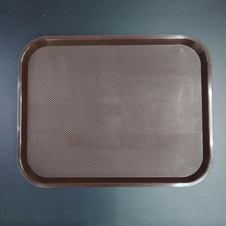 Піднос пластиковий прямокутний 44,5*35 см Stenson ХМ 2540 коричневий