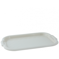 Піднос пластиковий Алеана прямокутний 45*30*4 біла троянда 168039