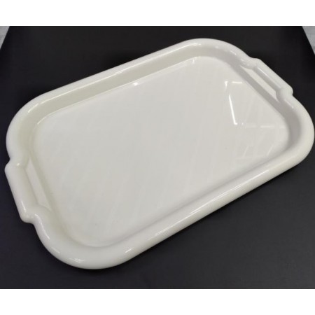 Піднос пластиковий Алеана прямокутний 45*30*4 біла троянда 168039