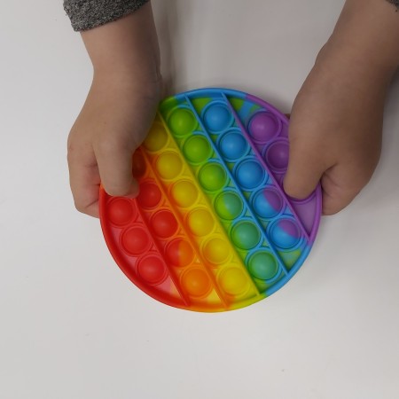 Іграшка антистрес вічна пухирець Pop It Круг MS 02-02