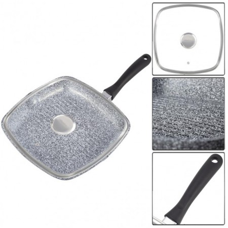 Сковорода-гриль Ofenbach d-28 см з кришкою з антипригарним покриттям 100507