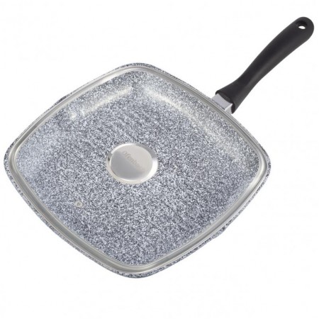 Сковорода-гриль Ofenbach d-28 см з кришкою з антипригарним покриттям 100507