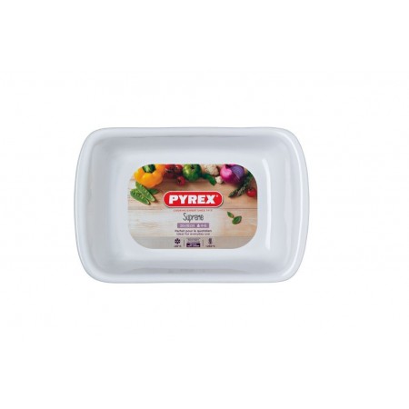 Форма прямокутна для випікання Pyrex Supreme 26х18 см біла (SU26RR1)
