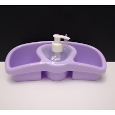 Органайзер для миття з дозатором для миючого засобу фіолетовий Titiz Plastik ZP-218