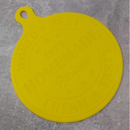 Підставка під гаряче d-16.5 см силіконова жовта Ytech