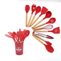 Набір кухонних предметів Kitchen Dining 12 предметів 0350 Червоний