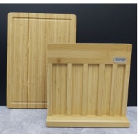 Набір ножів Kamille на дерев'яній підставці KM-5168