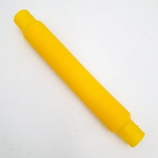 Розвиваюча сенсорна дитяча іграшка гофровані трубки антистрес поп туб 20-75 см, що розтягується UKC Pop Tube жовтий