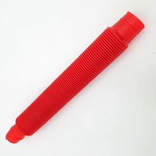 Розвиваюча сенсорна дитяча іграшка гофровані трубки антистрес поп туб 20-75 см, що розтягується UKC Pop Tube червоний