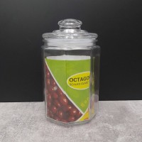 Банка скляна з герметичною кришкою Hoz SZH 900мл 9,5х16,5см MMS-1720 (NAT03957)