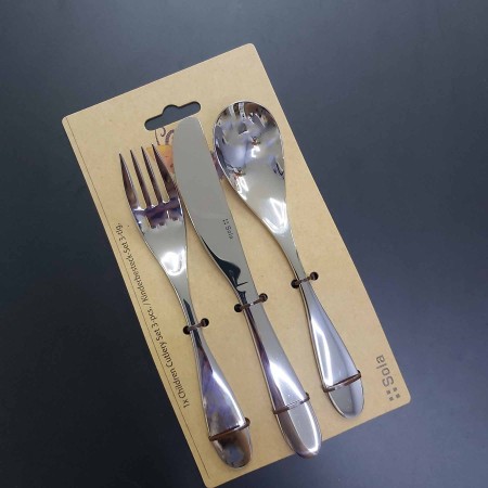 Столові прилади Sola Sena дитячі 3 предмети нержавіюча сталь (129353)