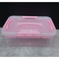 Органайзер універсальний Аптечка 10 л Полімерпобут ПБ-638 Прозоро-рожевий