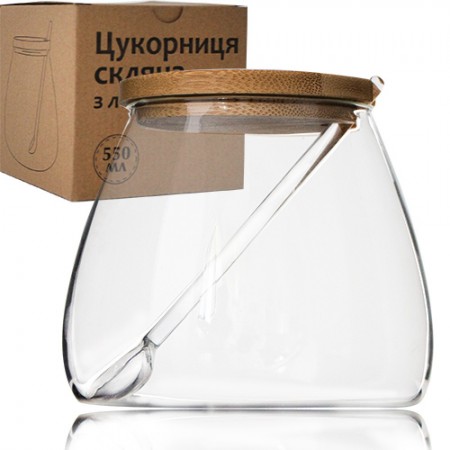 Цукорниця з ложкою S&T 580 мл 32242