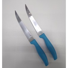 Набір 2 універсальні кухонні ножі Grakila, 14 см Kamille KM-5312 блакитний