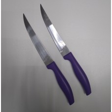 Набір 2 універсальних кухонних ножів Grakila, 14 см Kamille KM-5312 фіолетовий