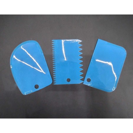 Набір шпателів кондитерських скребків A-Plus 3 шт 8675 блакитний