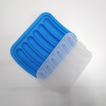 Силіконова форма-трафарет для формування сосисок A-Plus 175 BM блакитна