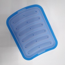 Силіконова форма-трафарет для формування сосисок A-Plus 175 BM блакитна